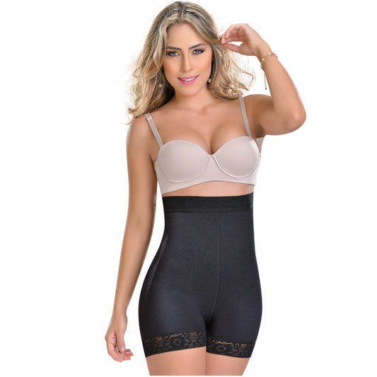 0216 Seamless High-Waisted Shorts | Faja Pantaloneta Sin Costuras de Cintura Alta