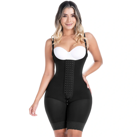 048BF Post Surgery & Postpartum Shapewear – medium compression, butt lifting, open bust, mid-thigh shapewear