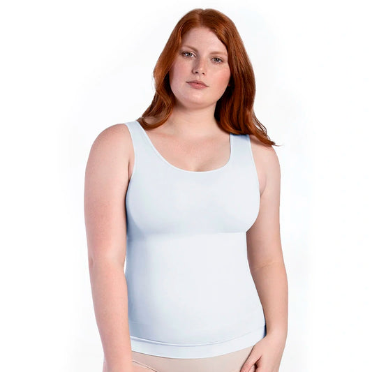 3510 Essential Square Neck Control Tank – seamless tank top shapewear for waist, tummy, and back shaping