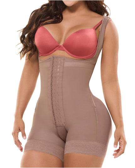 BBL / LIPO Mid-Thigh Body Shaper Faja w/ Inner Butt Lifter and Waist Shaper 0233