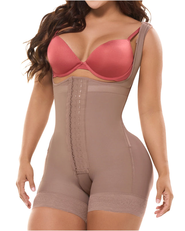 BBL / LIPO Mid-Thigh Body Shaper Faja w/ Inner Butt Lifter and Waist Shaper 0233