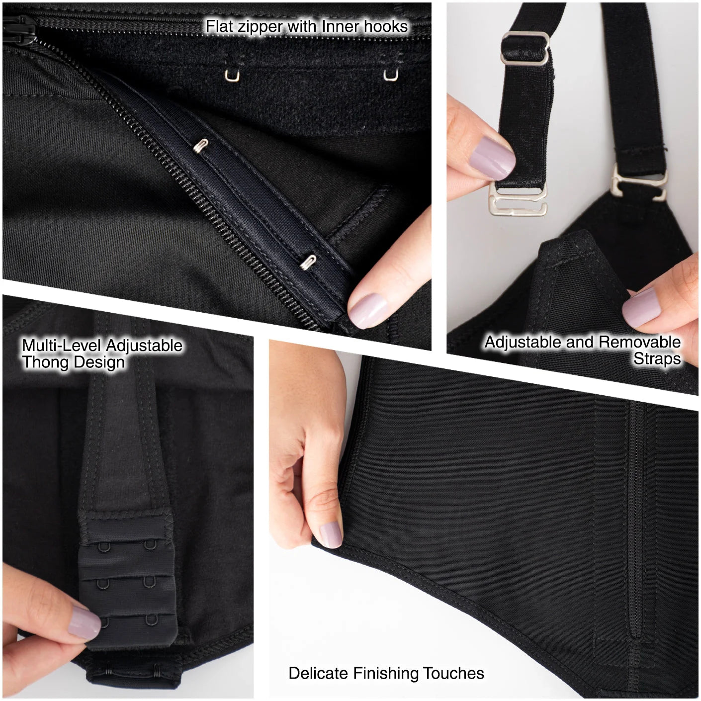 0351 Fajas Salome Open Bust Thong Tummy Control