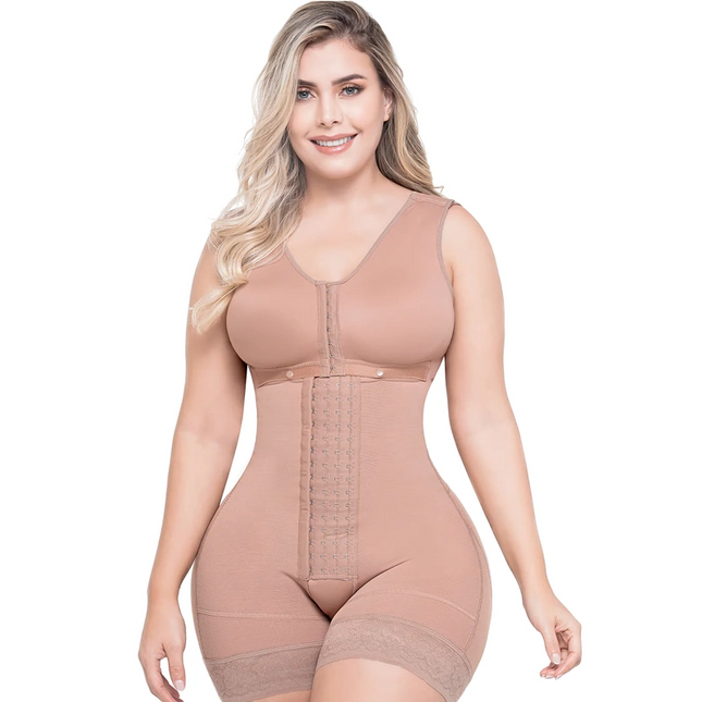 post surgical compression bodysuit dress nightout ref 086 front view