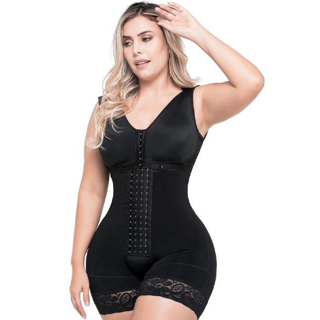 post surgical compression bodysuit side view shaping effect