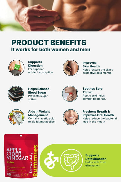 Apple Cider Vinegar Gummies for Weight Loss | Forevervital
