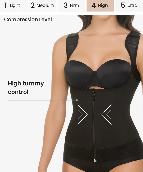 Women's Compression Vest | Abdomen Control & Posture Support | Model 1338