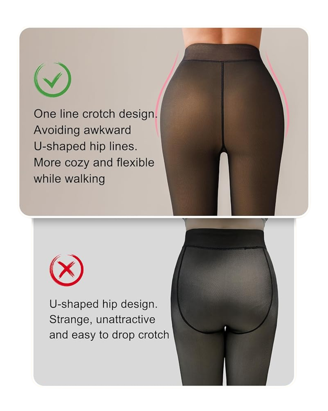 Fleece Lined Leggings Thermal Tights for Women – Ref 1215