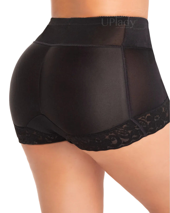 Insta-Booty Black Padded Panty 6056