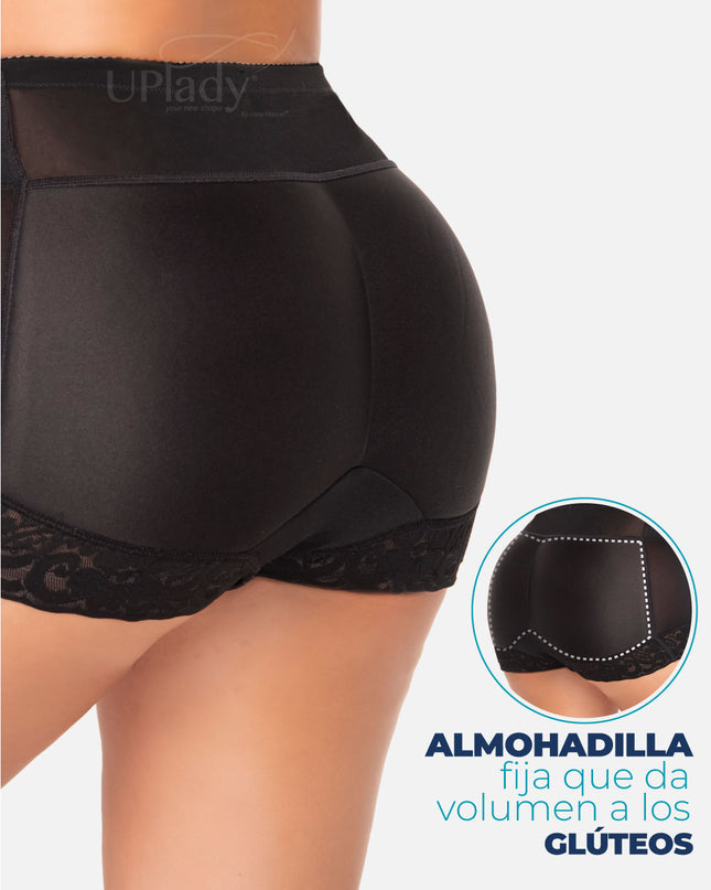 Insta-Booty Black Padded Panty 6056