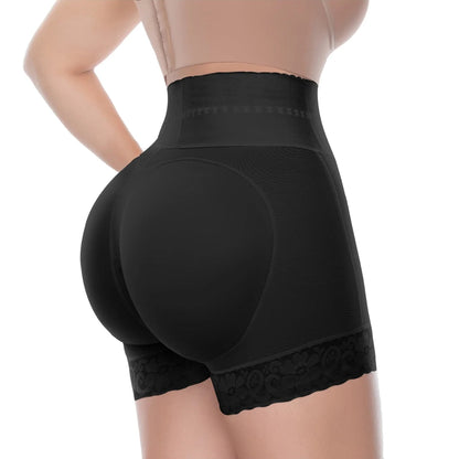 6198 Butt Lifter Tummy Control High Waisted Mid Thigh Shaper Shorts | Powernet