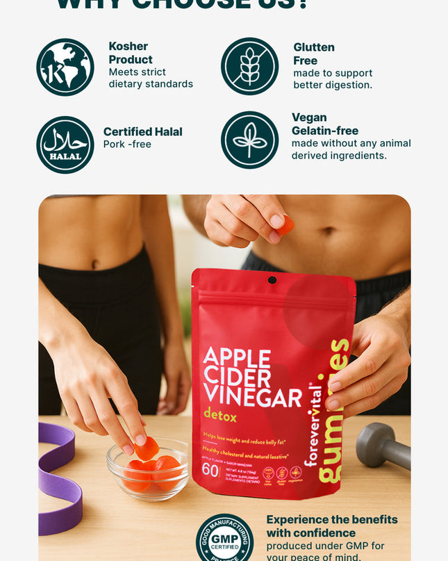 Apple Cider Vinegar Gummies for Weight Loss | Forevervital