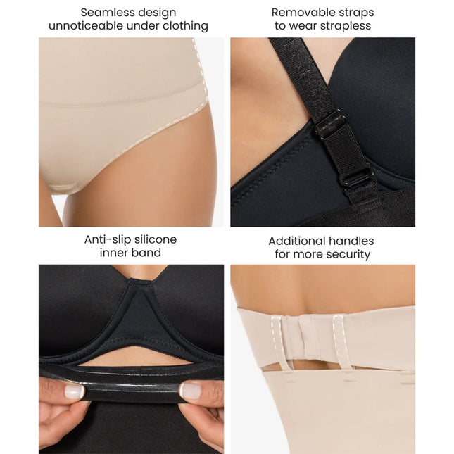 1560 Moldeador Corporal Sin Tirantes | Strapless Body Shaper Ultra Compresión