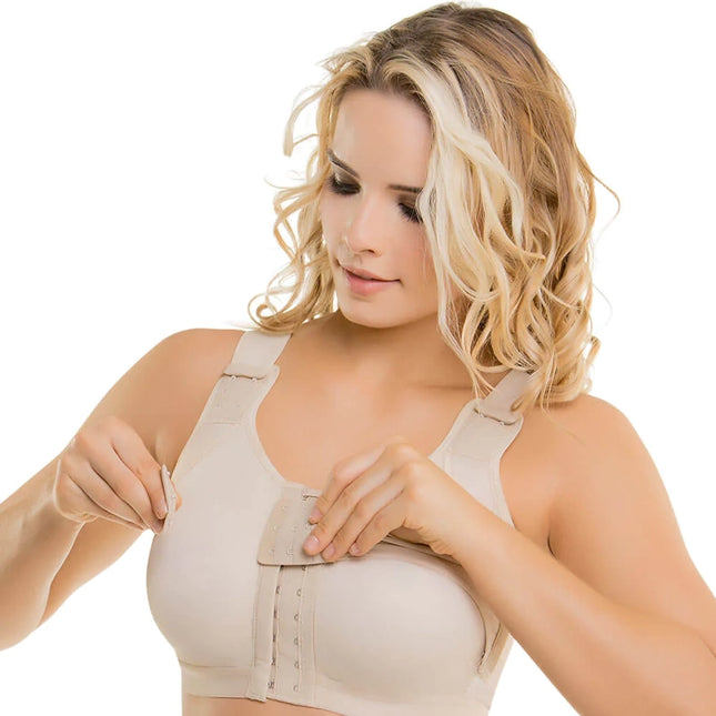 adjustable compression post surgical bra 242