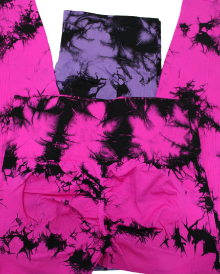 Women's Tie Dye Print Scrunch Sport Legging