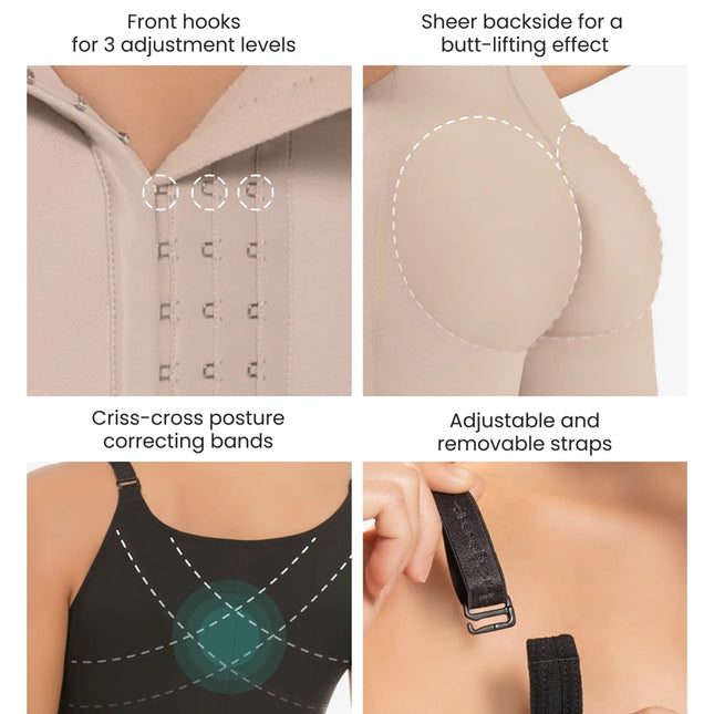 471 Firm Control Bodysuit with Butt Lift | Post-Surgical & Butt-Lifting Support