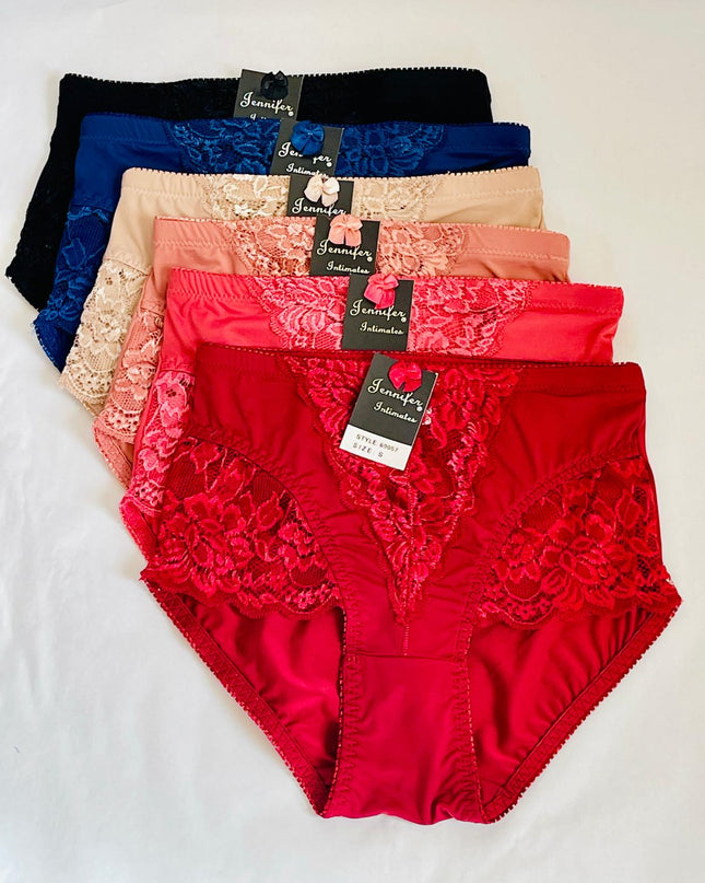 High Waist Briefs Tummy Control Girdles – 6-Pack (Assorted Colors)