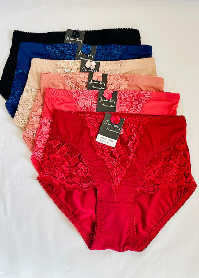 High Waist Briefs Tummy Control Girdles – 6-Pack (Assorted Colors)