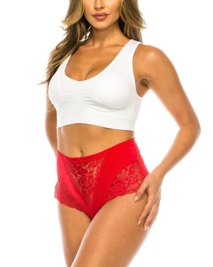 High Waist Briefs Tummy Control Girdles – 6-Pack (Assorted Colors)