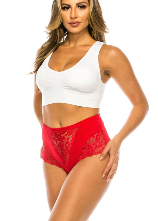 High Waist Briefs Tummy Control Girdles – 6-Pack (Assorted Colors)