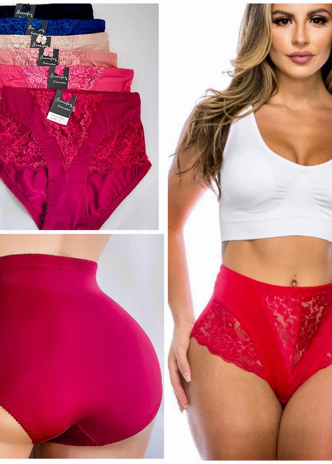 Diva Bundle: 6-Pack Tummy Control Briefs + 6 Cotton Sports Bras