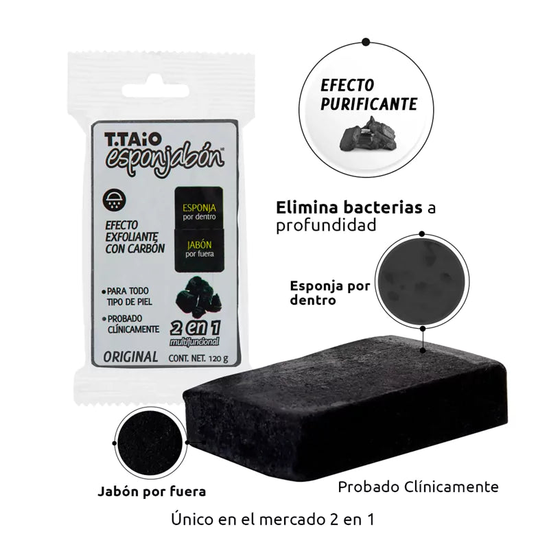 Esponjabón carbón, Purificante