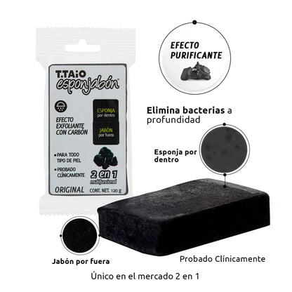 Esponjabón carbón, Purificante