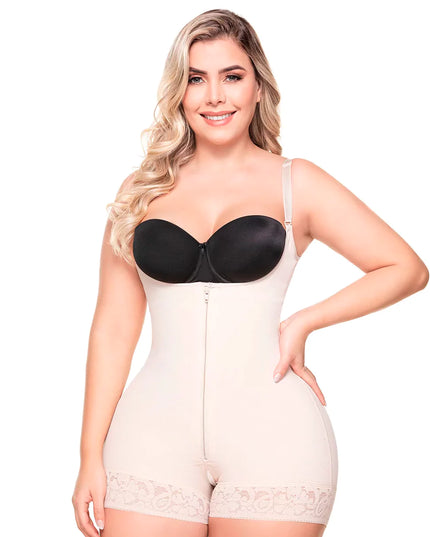 butt lifter bodysuit tummy control front view